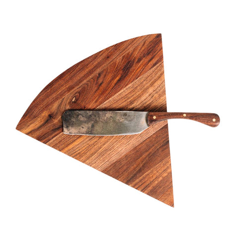 Cheese Block with Hand Forged Knife