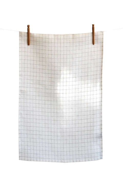 Linen Check Tea Towel
