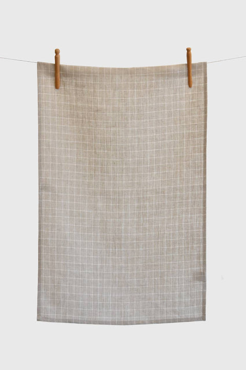 Linen Check Tea Towel