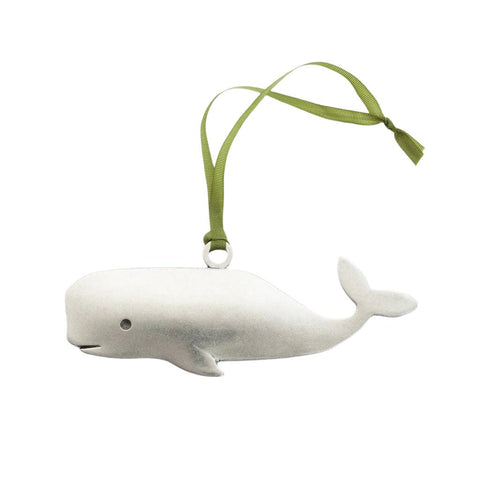 Pewter Whale Ornament