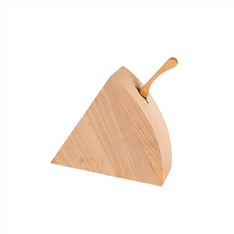 Cheese Block with Hand Forged Knife