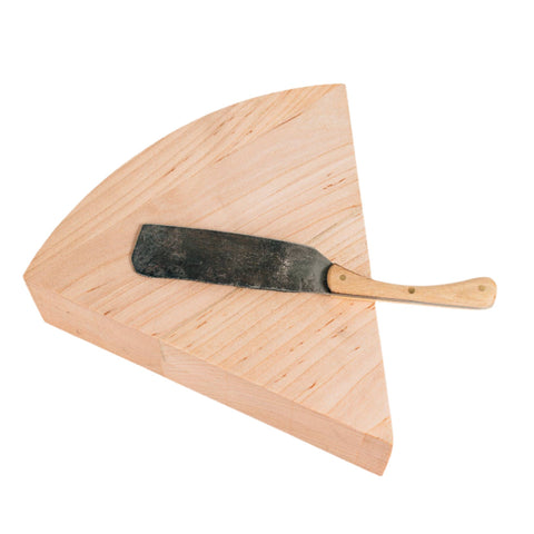 Cheese Block with Hand Forged Knife