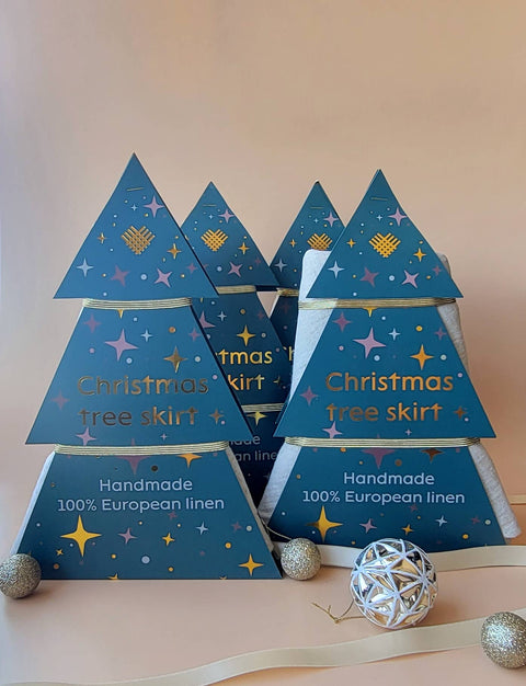 Linen Christmas Tree Skirt
