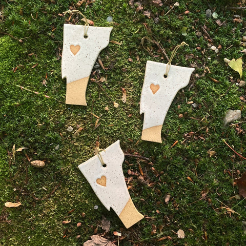 Vermont Ceramic Ornament