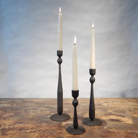 Iron Hand Forged Candlesticks