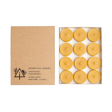Vermont Beeswax Tea Lights