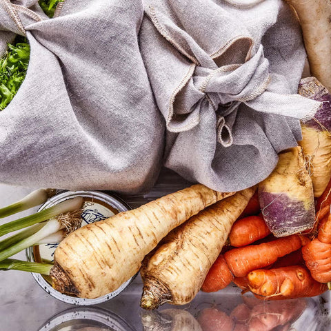 Set of Linen Produce Bags