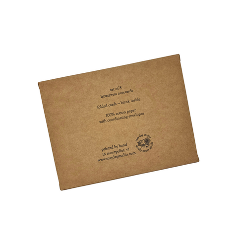 Vermont Letterpress Cards Set