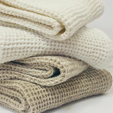 Waffle Linen Bath Mat