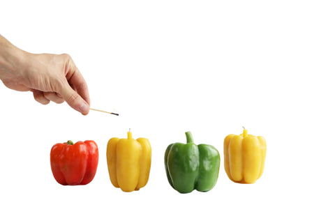 Bell Pepper Beeswax Candle