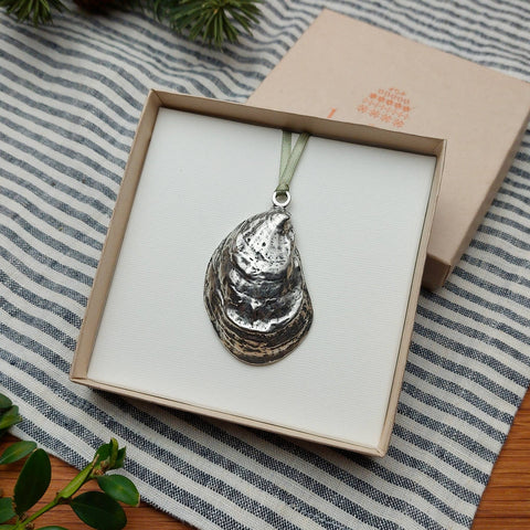 Pewter Oyster Ornament