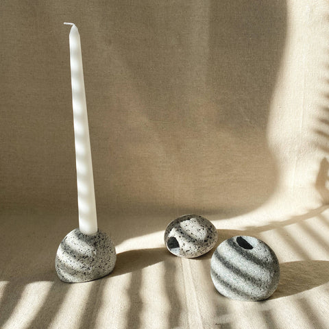 Maine Granite Candleholder