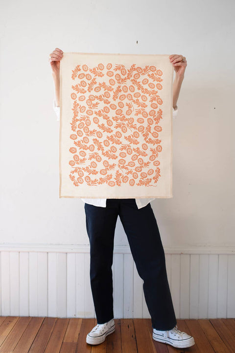 Wallflower Tea Towel