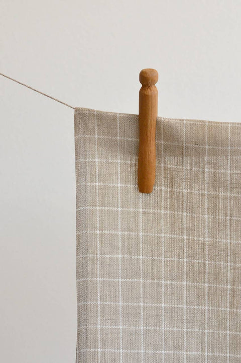 Linen Check Tea Towel