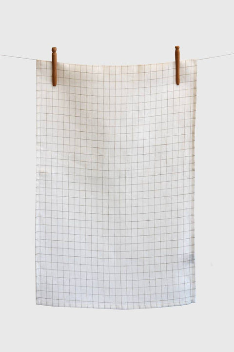 Linen Check Tea Towel