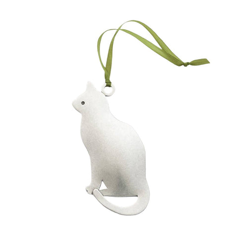 Pewter Cat Ornament