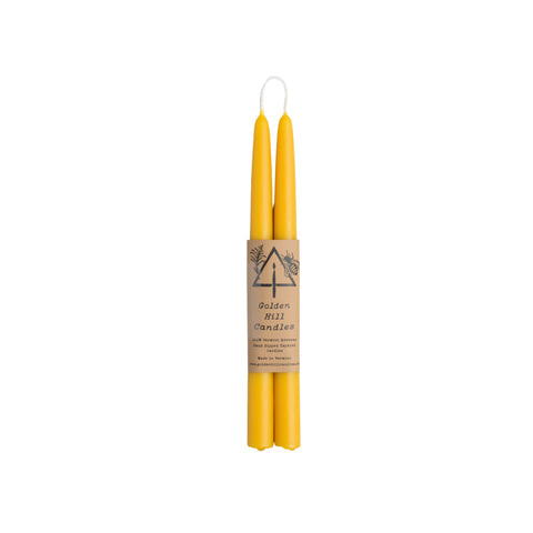 Vermont Beeswax Taper Candles