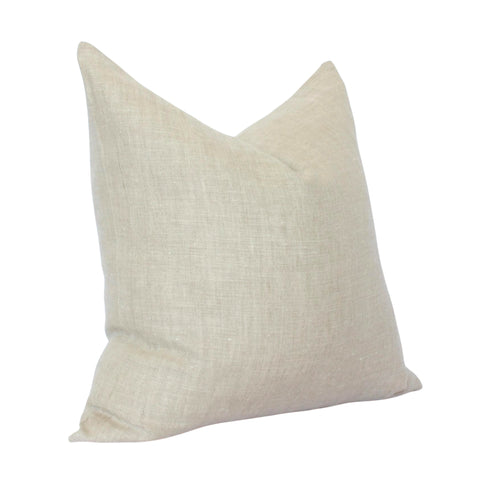 Beige Linen Pillow