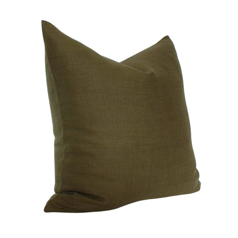 Green Linen Pillow