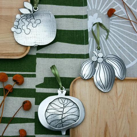 Pewter Mistletoe Ornament