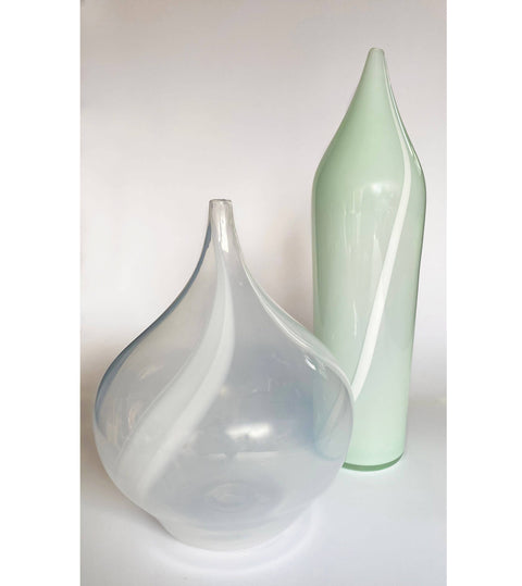 Wide Breathe Vase in White