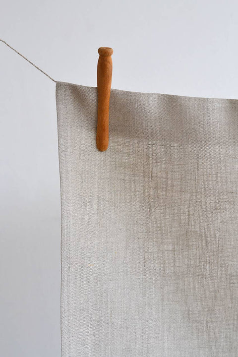 Linen Tea Towel with Gold Edge